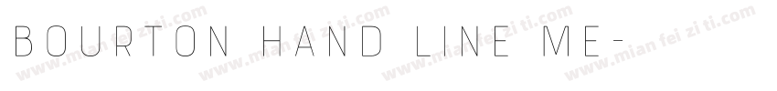 Bourton Hand Line Me字体转换